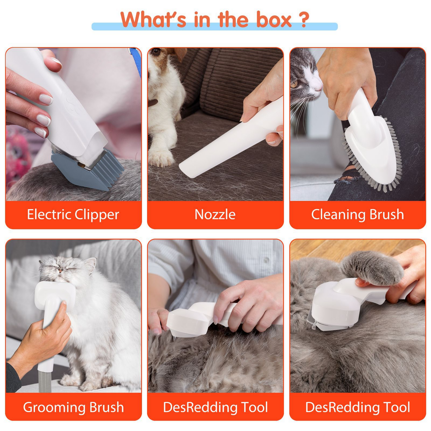 All-in-One Pet Grooming & Vacuum Kit