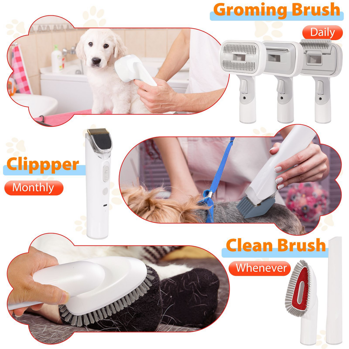 All-in-One Pet Grooming & Vacuum Kit